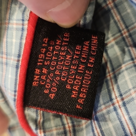 Wolverine Blue & Red Plaid Yakima Button-Up Shirt - Picture 6 of 7